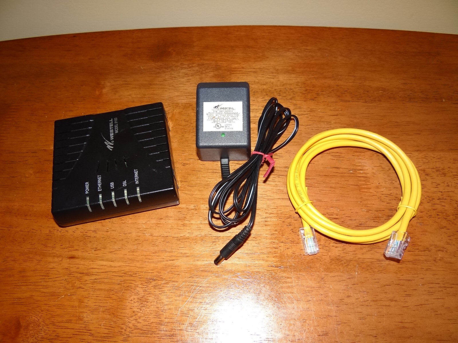 Westell/Wind River Model 6100 DSL2+ Router E90-610015-06 w/ AC Adapter ...
