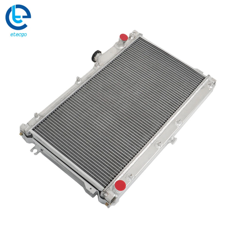 Radiador de alumínio completo 2 fileiras para Mazda Miata MX-5 1.6L i4 1989 1990-1997 - Imagem 2 de 4