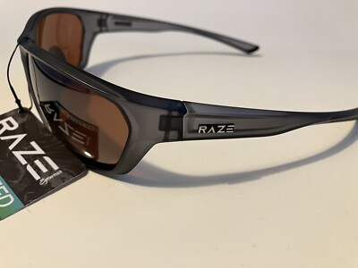 RAZE Eyewear Sunglasses J Frame HDP Crystal Gray Polarized Fishing