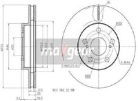 Original Maxgear Bremsscheibe 19-3340 FüR Lexus Toyota