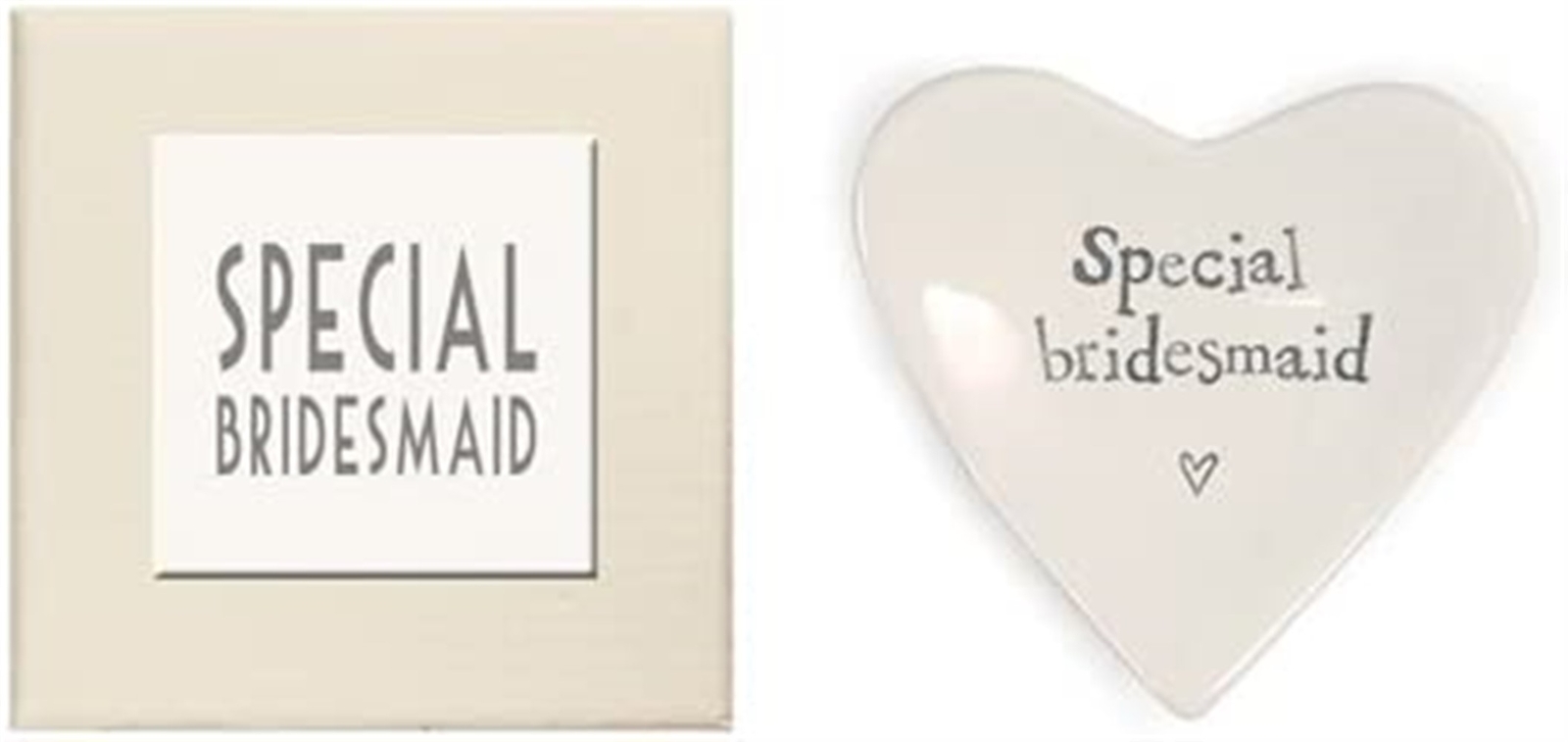 Small Porcelain Heart Dish (Special Bridesmaid) East of India Special Ocassion
