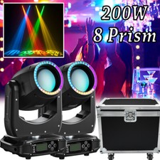 2X 5R 200W Beam Moving Head Lighting 8 16 Prism For Theater Party Dj Stage Light