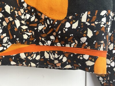 ACNE STUDIOS Bird Terrazzo Print Crew Neck Pullover Sweatshirt