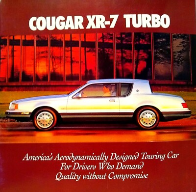 1984 Mercury Cougar XR-7 Turbo Color Brochure - Uncirculated