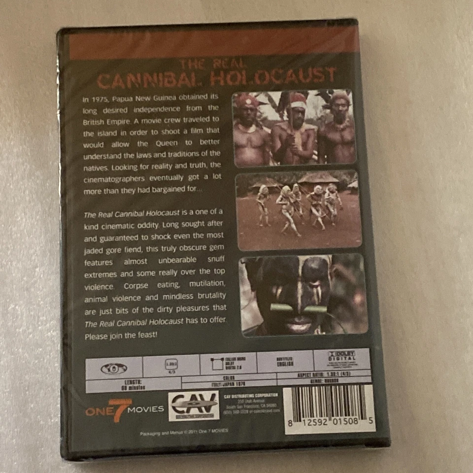 The Real Cannibal Holocaust DVD 1974. one 7 movies 2011 release Brand new sealed - Image 2 of 4