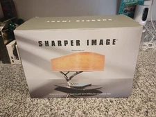 Etokfoks Tree Table Lamp 7" w/Built-in Bluetooth Speaker/Wireless Charger Brown