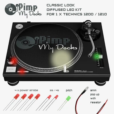 TECHNICS SL 1200 1210 CLASSIC DIFFUSED LED KIT (FOR 1 TURNTABLE)