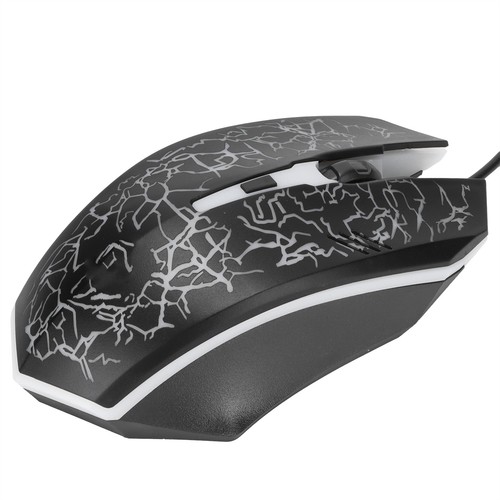 Wired Mouse Black USB Port Gaming Office Business Luminous Optical Computer Fit - Picture 16 of 22