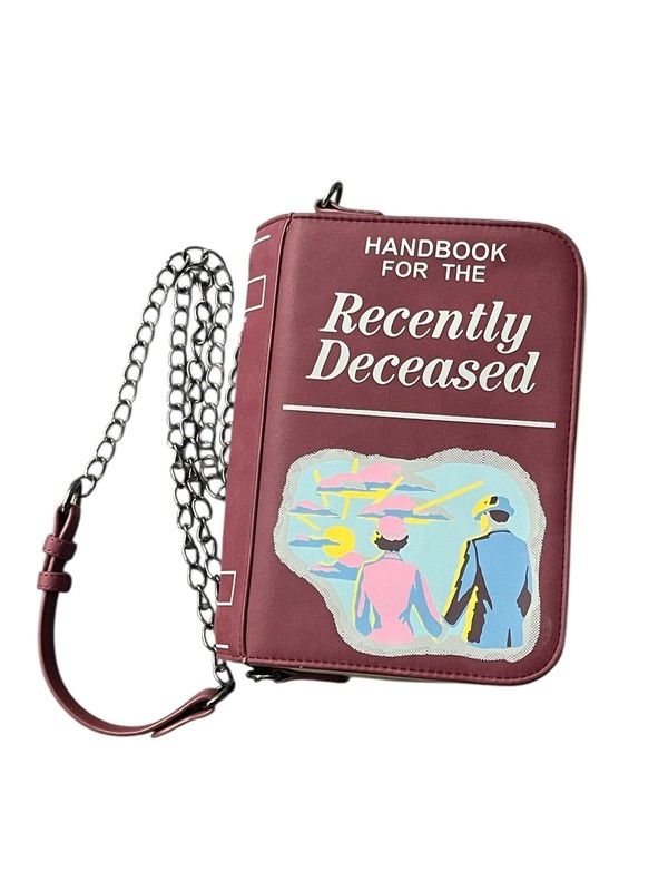 Hot Topic Beetlejuice Handbook For The Recently Deceased Crossbody Good*907