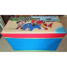 Idea Nuova Ryan's World Collapsible Toy Box Storage Bench & Ottoman Very Nice