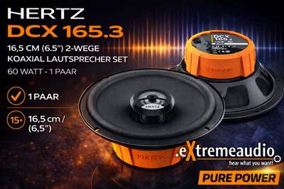 Hertz DCX 165.3 16,5 cm (6.5") 2-Wege Koaxial Lautsprecher Set 60 Watt - 1 Paar - Bild 1 von 4
