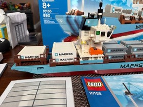 LEGO Creator Expert: Maersk Line Container Ship (10155) 100% Complete. Box +Inst