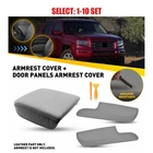 For 06-14 Honda Ridgeline Front Door Armrest Cover Console Lid Skin Gray 3-30x