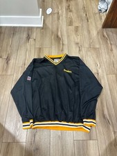 Vintage Starter NFL Pro Line Pittsburgh Steelers V-Neck Windbreaker Pullover