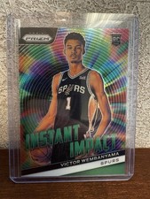 2023-24 Panini Prizm - Instant Impact Victor Wembanyama #3 Green Prizm (RC)