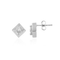Cavill Silberohrringe 1,08Ct Zirkon Runder Schliff Platinbeschichtet