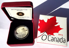 Cased Royal Canadian Mint 2013  ( Orca )  99.99 Fine Silver Ten Dollars