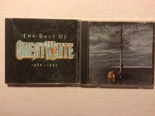 GREAT WHITE 2 CD LOT - THE BEST OF 1986 - 1992 & HOOKED - JACK RUSSELL
