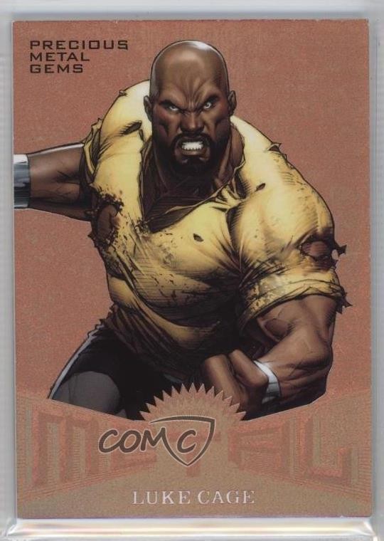 2017 Fleer Ultra Marvel Spider-Man Metal PMG Bronze 55/199 Luke Cage #MM10 q5f