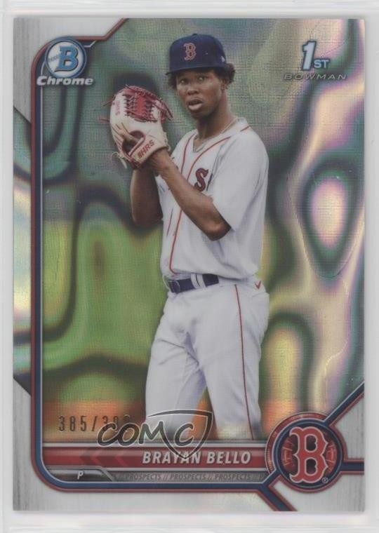 2022 Bowman Chrome Prospects Lava Refractor 385/399 Brayan Bello #BCP-107 03ss