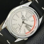 REFURBISHED SEIKO 5 AUTOMATIC 6309A VINTAGE JAPAN MENS SILVER WATCH a441111-d