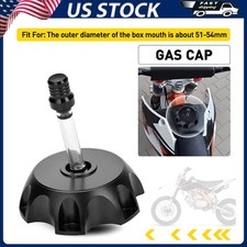 51MM Cap Motorcycle Gas Gas Fuel Gas Cap Tank Lid Dirt Bike Black Aluminum Alloy