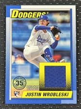 JUSTIN WROBLESKI #90R2-JWR (RC) 2025 Topps Series 2 1990 Topps Relic (Dodgers)