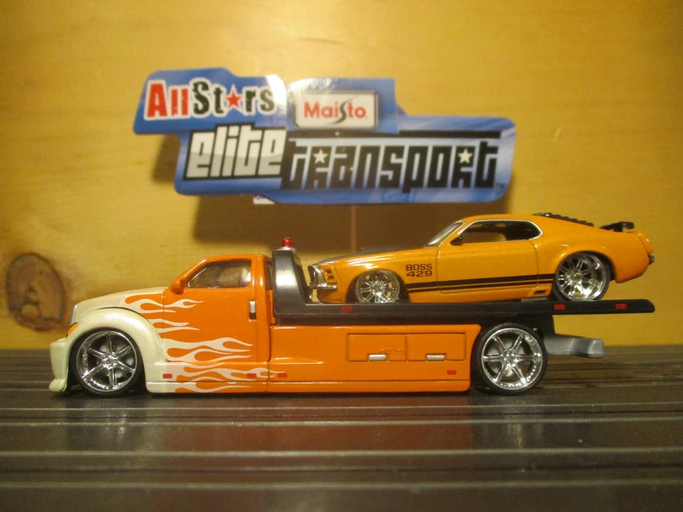 Carrocería de metal HO 1:64 carrocería de metal personalizada 2 coches tragamonedas MAISTO PLATAFORMA PLANA Y MUSTAN Foto 3 de 4