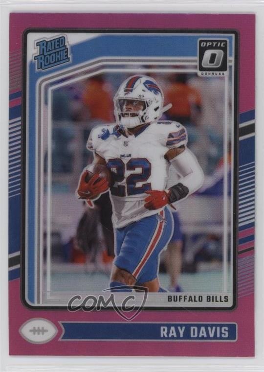 2024 Panini Donruss Optic Rated Rookie Pink Prizm Ray Davis #283 Rookie RC 1hr4
