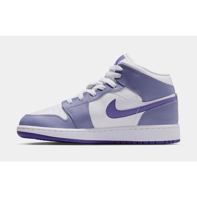 Nike Air Jordan 1 Mid Dusty Amethyst White Court Purple DQ8423-500