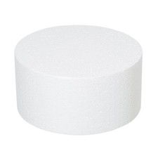 8x4Inch Foam Dummy Round Cake for Crafts 2pcs Round Cake Dummy Discs for Cake...