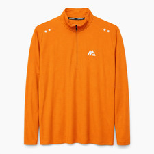 Montane Orange Half Zip Trail Running Top Mens XL Lightweight Hiking Shirt