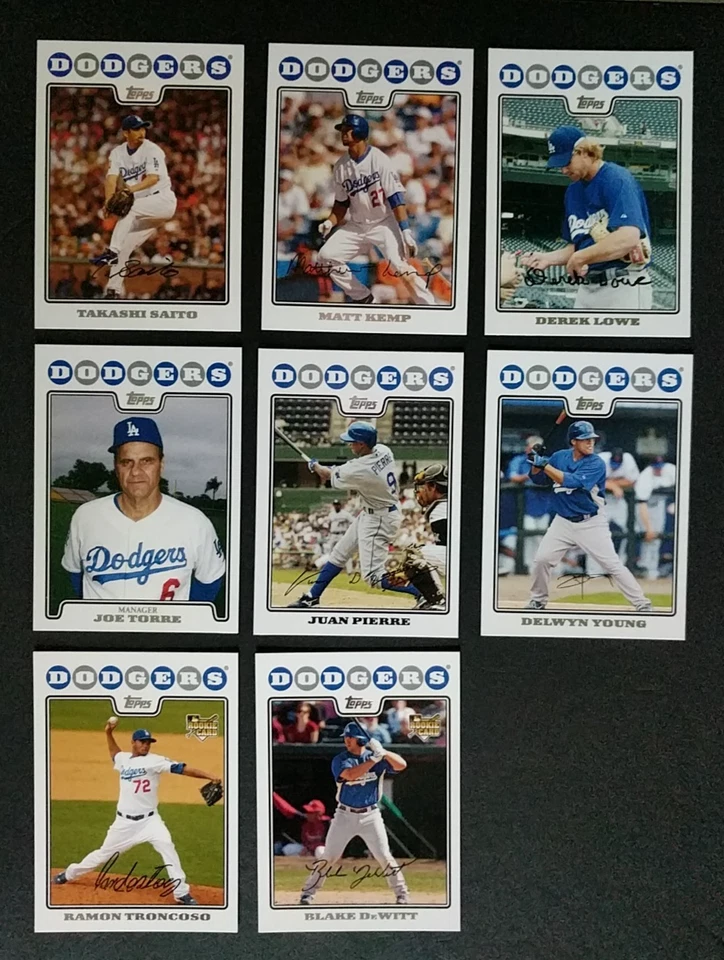 2008 Topps ~  L. A. DODGERS ~ 30 Card Team Set w/ Update - No Clayton Kershaw RC - Image 4 of 4