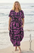 LAGENLOOK Ballon-Kleid Kurz-u. Normal-Länge ...