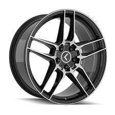 19x8.5 Kraze Kr197 Converge Black Machined Wheels 5x1085x4.5 35mm Set Of 4
