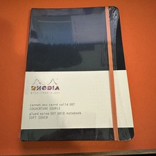 Rhodia Rhodiarama Soft Notebook - 80 Dots Sheets - 6 x 8 1/4 - Black