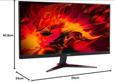 Acer NITRO VG240Y 23.8" 75Hz IPS LED FHD Gaming Monitor - Black HDMI