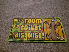 THE TURDS FIGURINE COLLECTION - THIS ROOM IS A TOILET IN DISGUISE SPECIAL SIGN