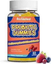 Probiotic Gummies for Digestive Health - 10 Billion CFU Bacillus Coagulans USA