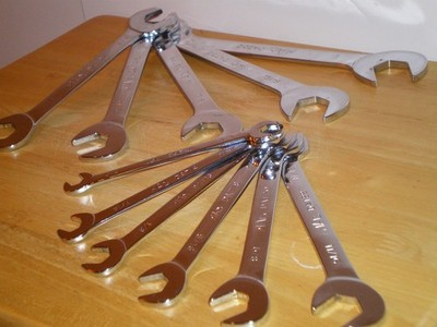 MAC DAT - 11 piece Open End Wrench Set - in Inches 3/8'' to 1 ''