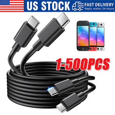 USB-C to USB C Type-C Fast Charging Data SYNC Charger Cable Cord 3/6/10FT lot