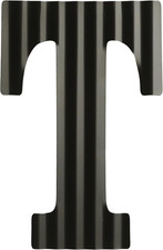 - 12" Letters for Wall Decor, Decorative Corrugated Black Letters, Monogram Hang