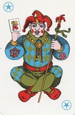 RARE MODERN "Joker in a Blue Top Sat on the Floor" JOKER Play Card #16