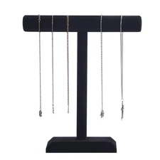 Necklace Holder,Black Velvet Jewelry Display Stand for Selling,13.8 Inches Ta