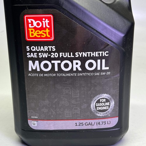 DO IT BEST (3 PACK) Full Synthetic Oil 5W-20 1.25 Gal - 5 Quarts 592484 - Picture 4 of 12