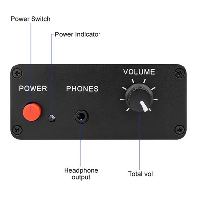9-19V Stereo Preamplifier 10 Times Amplifier NE5532 With 3.5mm Input Output