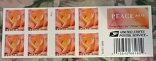 USPS POSTAGE "PEACE ROSE" BOOK-20 FOREVER STAMPS BRAND NEW MINT 