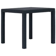  Garden Table Anthracite Plastic 31.1x31.1x28.3 in Stylish Design