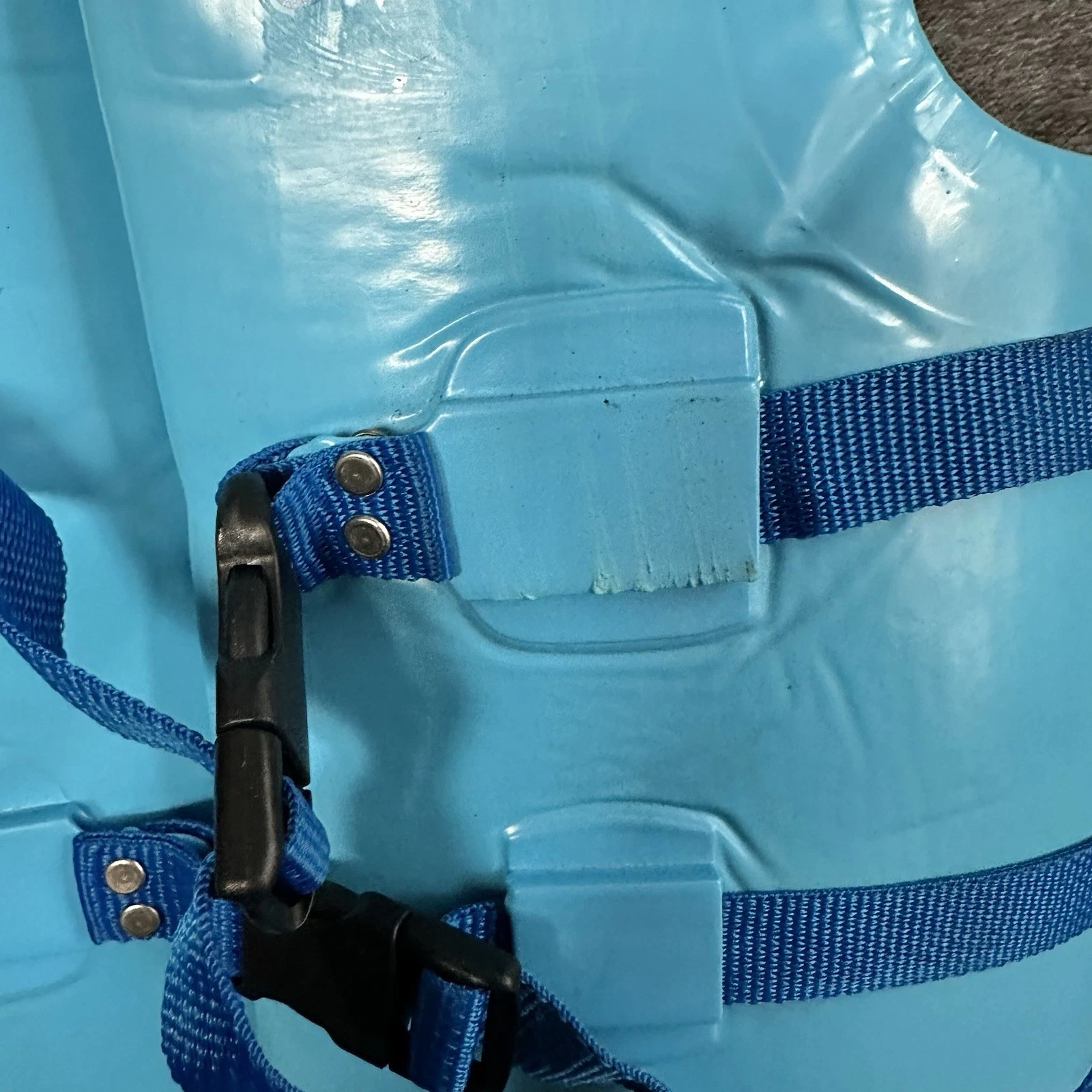 TRC Recreation Super Soft Life Jacket Medium Vinyl Coated Foam Swim Vest Blue - product detail image 2