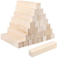 Schnitzholz 30 St&uuml;ck 15 X 2,5 X 2,5 cm Holzbl&ouml;cke Lindenholz Zum Schnitzen